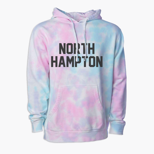 North Hampton New Hampshire Classic Block Premium Tie-Dye Hoodie