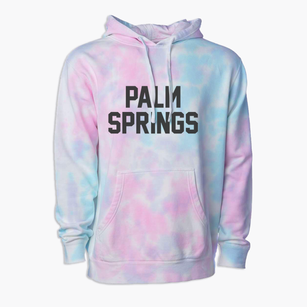 Palm Springs California Classic Block Premium Tie-Dye Hoodie
