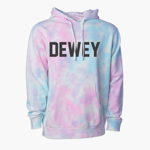 Dewey Oklahoma Classic Block Premium Tie-Dye Hoodie