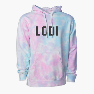 Lodi Wisconsin Classic Block Premium Tie-Dye Hoodie