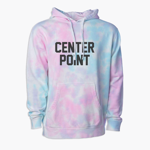 Center Point Iowa Classic Block Premium Tie-Dye Hoodie