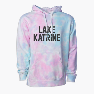 Lake Katrine New York Classic Block Premium Tie-Dye Hoodie