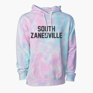 South Zanesville Ohio Classic Block Premium Tie-Dye Hoodie