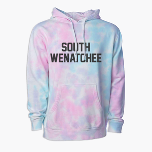 South Wenatchee Washington Classic Block Premium Tie-Dye Hoodie