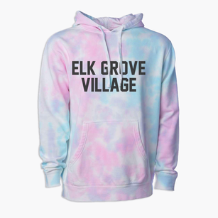 Elk Grove Village Illinois Classic Block Premium Tie-Dye Hoodie