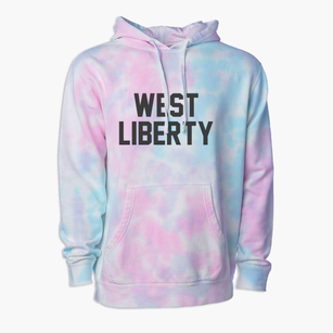 West Liberty Ohio Classic Block Premium Tie-Dye Hoodie