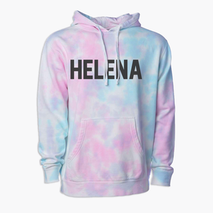 Helena Montana Classic Block Premium Tie-Dye Hoodie