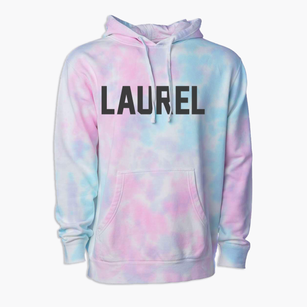 Laurel Nebraska Classic Block Premium Tie-Dye Hoodie