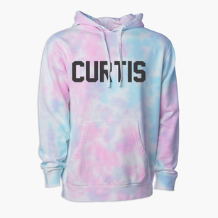 Curtis Nebraska Classic Block Premium Tie-Dye Hoodie