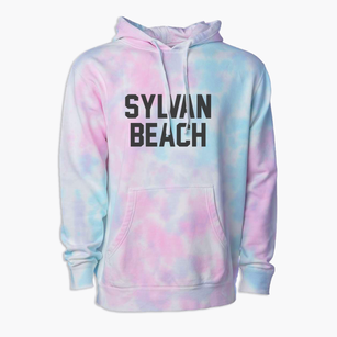 Sylvan Beach New York Classic Block Premium Tie-Dye Hoodie