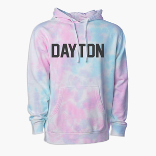 Dayton Iowa Classic Block Premium Tie-Dye Hoodie