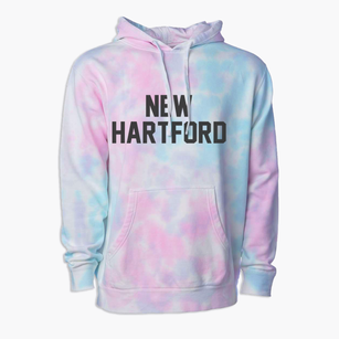 New Hartford New York Classic Block Premium Tie-Dye Hoodie