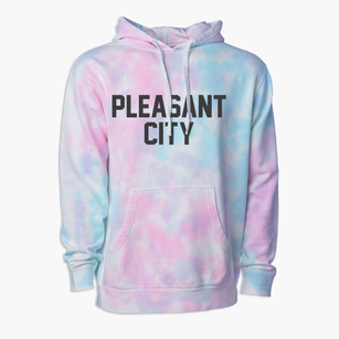 Pleasant City Ohio Classic Block Premium Tie-Dye Hoodie