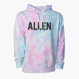 Allen Nebraska Classic Block Premium Tie-Dye Hoodie