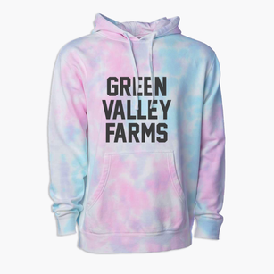 Green Valley Farms Texas Classic Block Premium Tie-Dye Hoodie