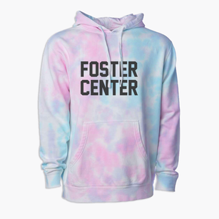 Foster Center Rhode Island Classic Block Premium Tie-Dye Hoodie