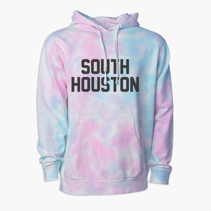 South Houston Texas Classic Block Premium Tie-Dye Hoodie