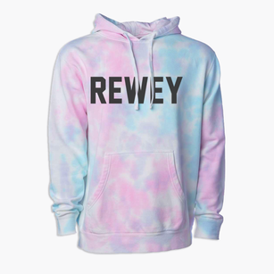 Rewey Wisconsin Classic Block Premium Tie-Dye Hoodie