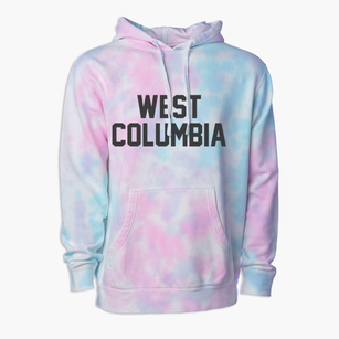 West Columbia South Carolina Classic Block Premium Tie-Dye Hoodie