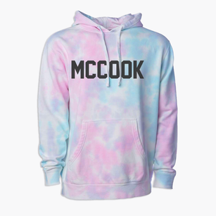 Mccook Illinois Classic Block Premium Tie-Dye Hoodie