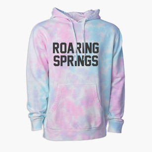 Roaring Springs Texas Classic Block Premium Tie-Dye Hoodie