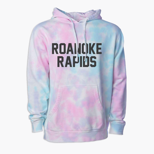 Roanoke Rapids North Carolina Classic Block Premium Tie-Dye Hoodie