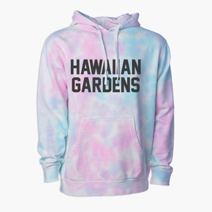 Hawaiian Gardens California Classic Block Premium Tie-Dye Hoodie