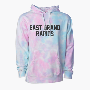 East Grand Rapids Michigan Classic Block Premium Tie-Dye Hoodie