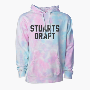 Stuarts Draft Virginia Classic Block Premium Tie-Dye Hoodie