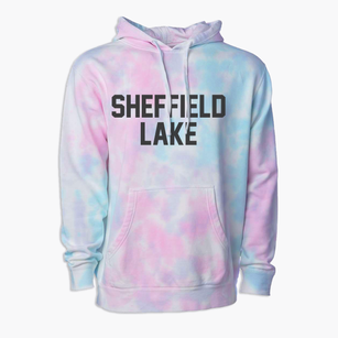 Sheffield Lake Ohio Classic Block Premium Tie-Dye Hoodie