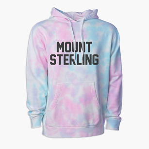 Mount Sterling Kentucky Classic Block Premium Tie-Dye Hoodie