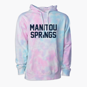 Manitou Springs Colorado Classic Block Premium Tie-Dye Hoodie