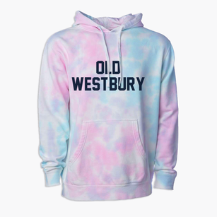 Old Westbury New York Classic Block Premium Tie-Dye Hoodie
