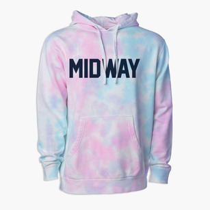 Midway North Carolina Classic Block Premium Tie-Dye Hoodie