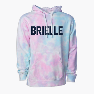 Brielle New Jersey Classic Block Premium Tie-Dye Hoodie