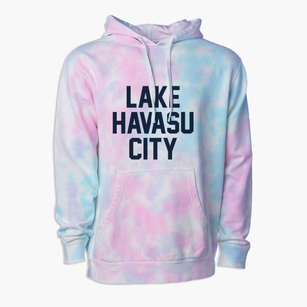 Lake Havasu City Arizona Classic Block Premium Tie-Dye Hoodie