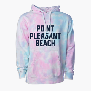 Point Pleasant Beach New Jersey Classic Block Premium Tie-Dye Hoodie