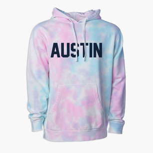 Austin Texas Classic Block Premium Tie-Dye Hoodie