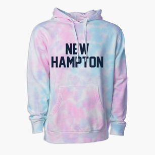 New Hampton Iowa Classic Block Premium Tie-Dye Hoodie