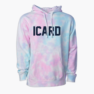 Icard North Carolina Classic Block Premium Tie-Dye Hoodie