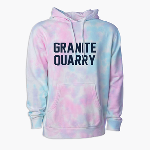 Granite Quarry North Carolina Classic Block Premium Tie-Dye Hoodie