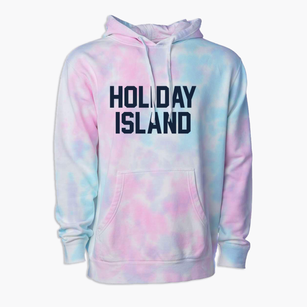 Holiday Island Arkansas Classic Block Premium Tie-Dye Hoodie