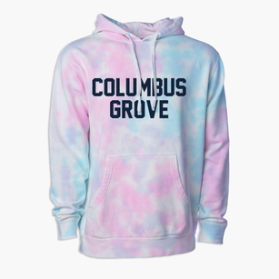 Columbus Grove Ohio Classic Block Premium Tie-Dye Hoodie