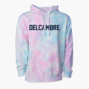 Delcambre Louisiana Classic Block Premium Tie-Dye Hoodie