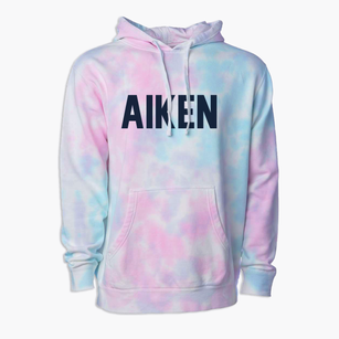 Aiken South Carolina Classic Block Premium Tie-Dye Hoodie