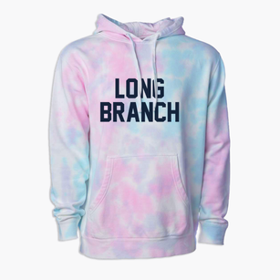Long Branch New Jersey Classic Block Premium Tie-Dye Hoodie