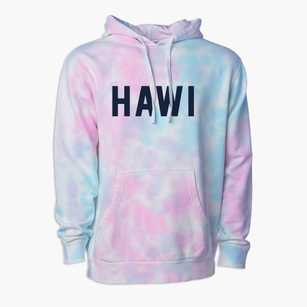 Hawi Hawaii Classic Block Premium Tie-Dye Hoodie