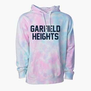 Garfield Heights Ohio Classic Block Premium Tie-Dye Hoodie