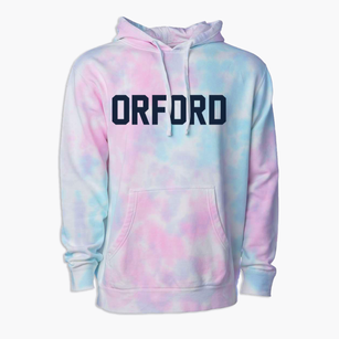 Orford New Hampshire Classic Block Premium Tie-Dye Hoodie