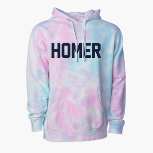 Homer Georgia Classic Block Premium Tie-Dye Hoodie